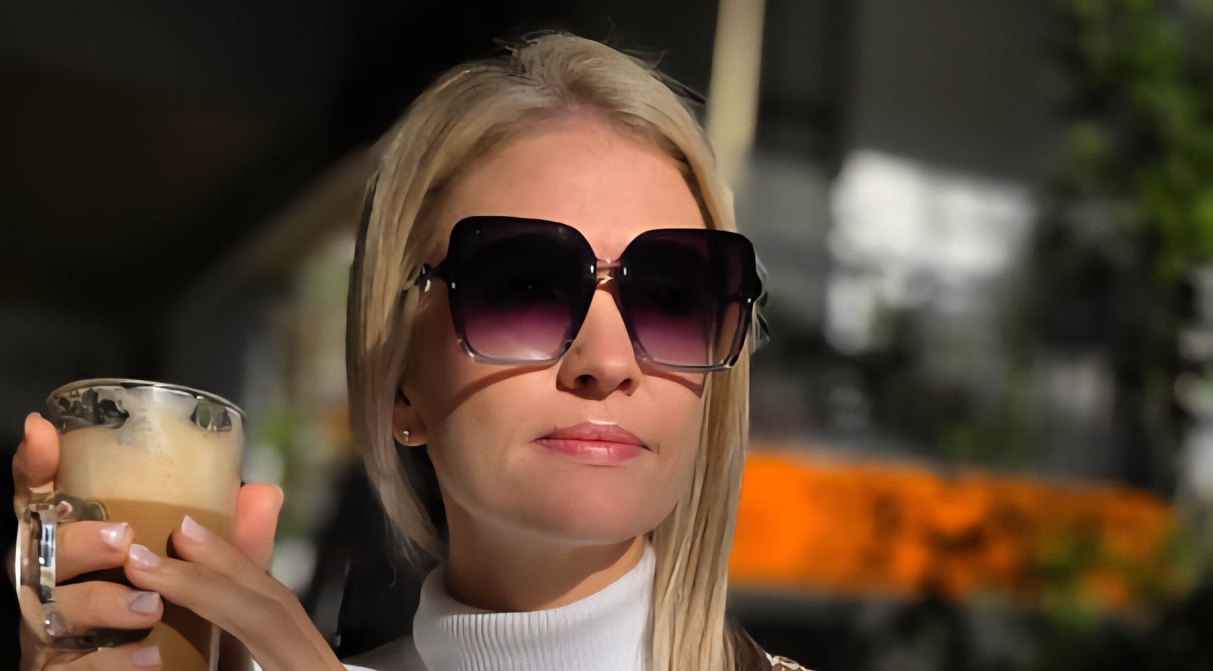 Relaxed woman enjoying coffee at Sports Massage at Sharks Medical Centre, Durban, Kwazulu-natal, ZA.