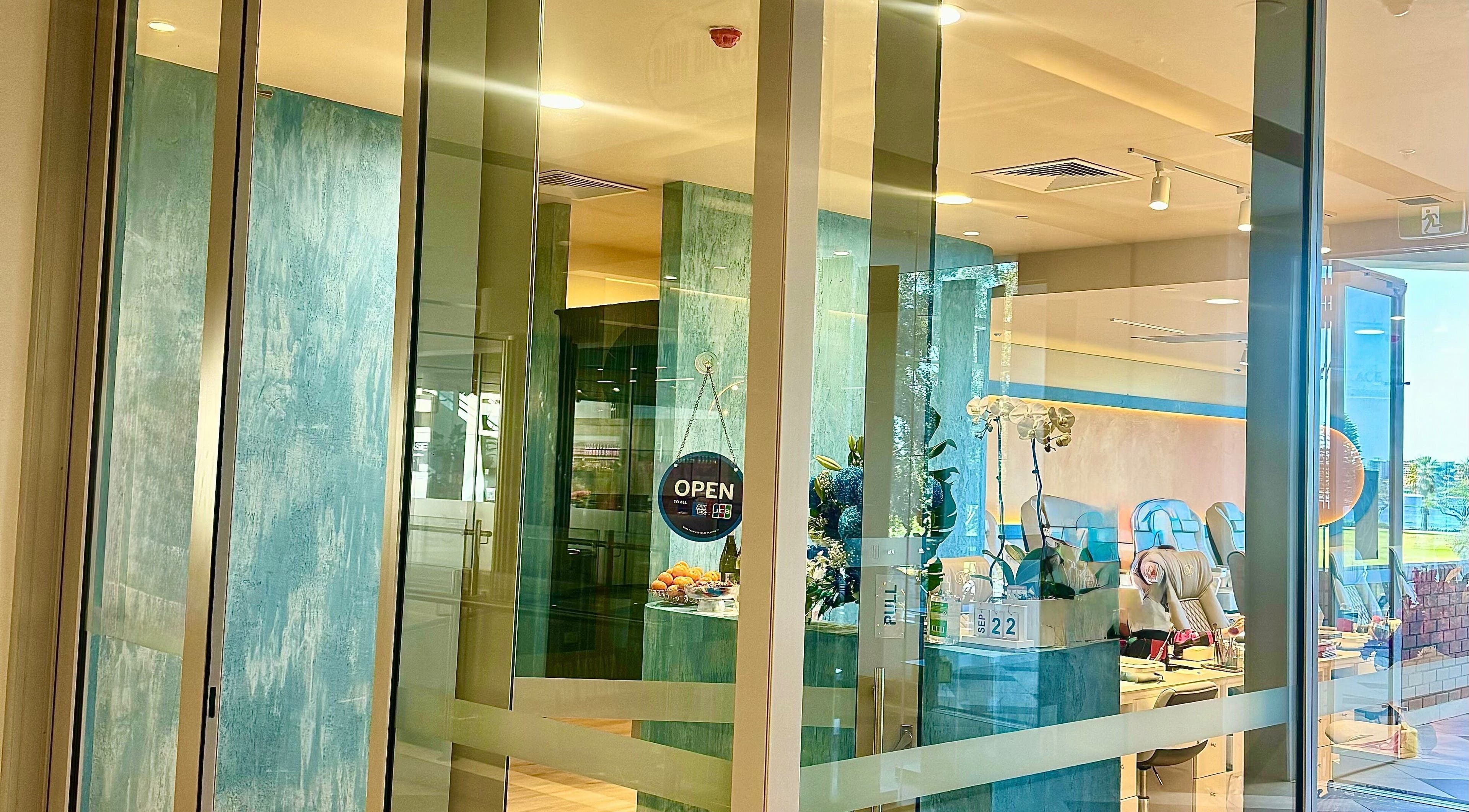 Entrance of Langley Park Nails (East Perth) in East Perth, Western Australia, showing stylish interior.