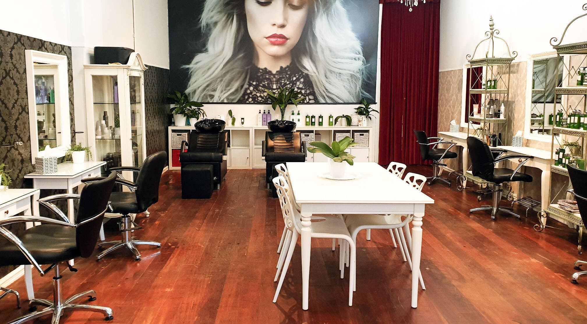 Fabulous Darling Hair salon interior in Bassendean, Western Australia, AU, featuring stylish chairs and decor.