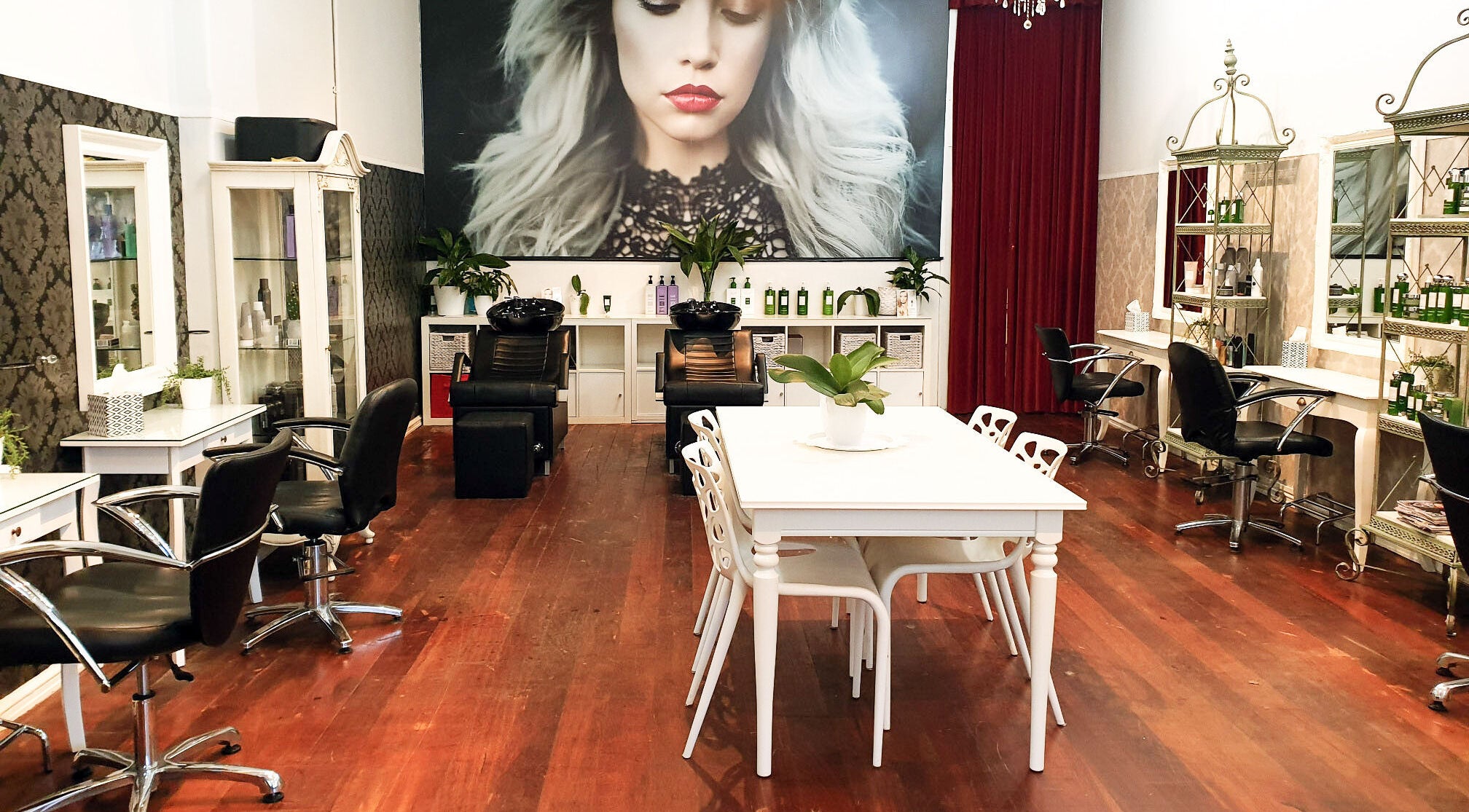 Fabulous Darling Hair salon interior in Bassendean, Western Australia, AU, featuring stylish chairs and decor.