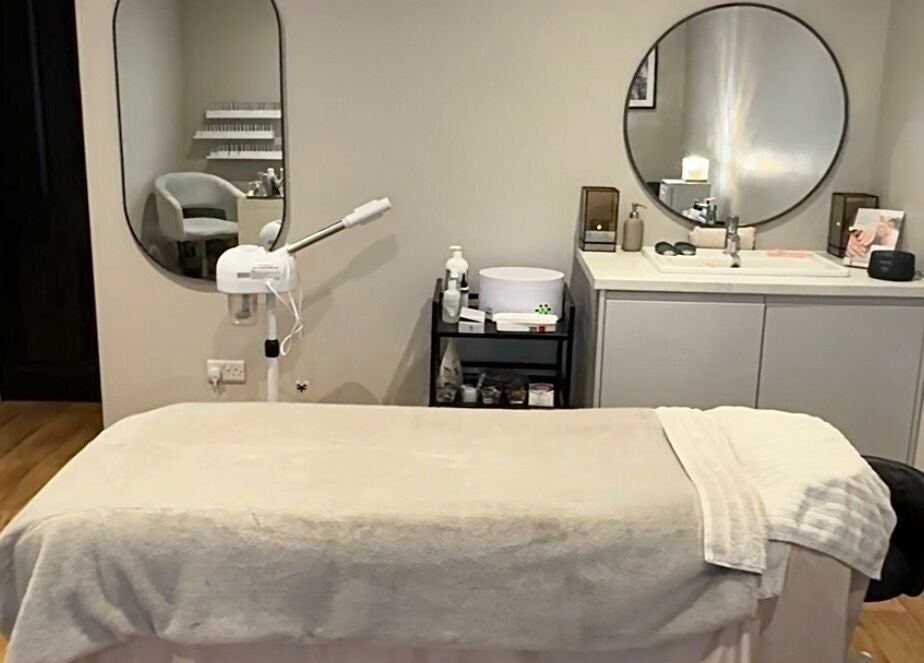 Spa treatment room at Rachael Ann Aesthetics & Beauty, Harrogate, England, GB; tranquil and inviting.