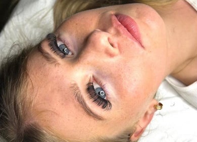 Lush eyelash extensions at Opulent Aesthetics & Beauty, Stevenage, England, GB, showcasing transformative beauty.