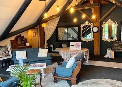 Cozy loft at Aruka Studio Aesthetics & Wellness, Outer West Durban, Kwazulu-natal, ZA with elegant seating and decor.