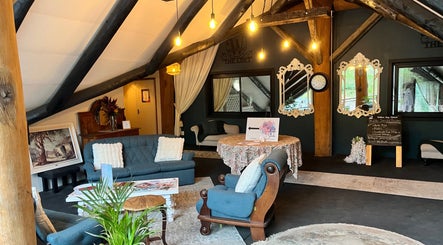 Cozy loft at Aruka Studio Aesthetics & Wellness, Outer West Durban, Kwazulu-natal, ZA with elegant seating and decor.