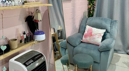 Comfortable nail treatment area at Lindels Nail Bar in Cape Town, Western Cape, ZA.