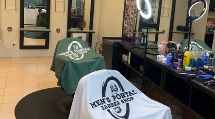Modern barber chairs at Men’s Portal Barbershop, Perth, Western Australia, AU.