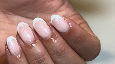 Elegant manicured nails with a glossy finish at Beauty by Livv, Burnley, England, GB.