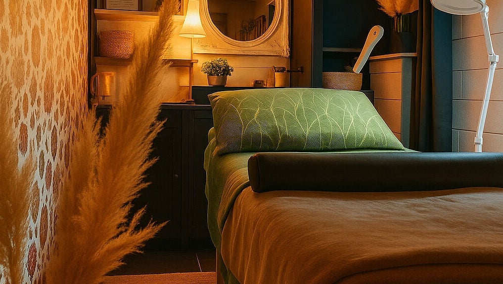 Salle de soin chaleureuse et apaisante à La cabine, Brive-la-gaillarde, Nouvelle-aquitaine, FR.