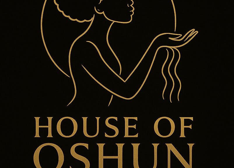 Elegant logo of House Of Oshun Beauty, located at Race Course, Clarendon, JM.