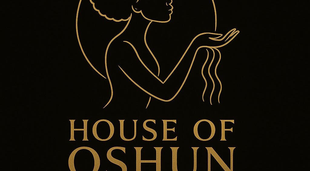Elegant logo of House Of Oshun Beauty, located at Race Course, Clarendon, JM.