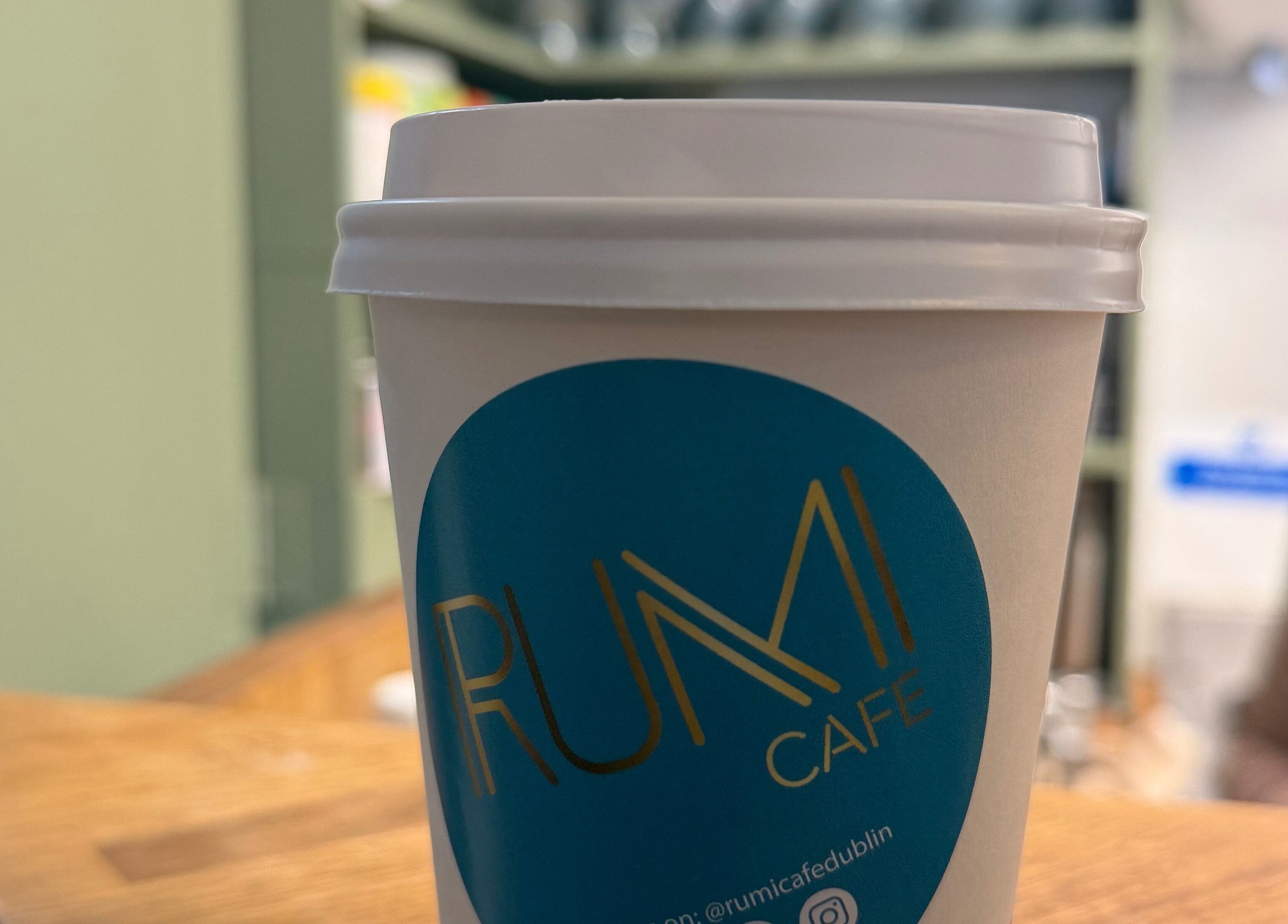 A hot drink in a stylish cup at Zo Nails, Dublin, County Dublin, IE.