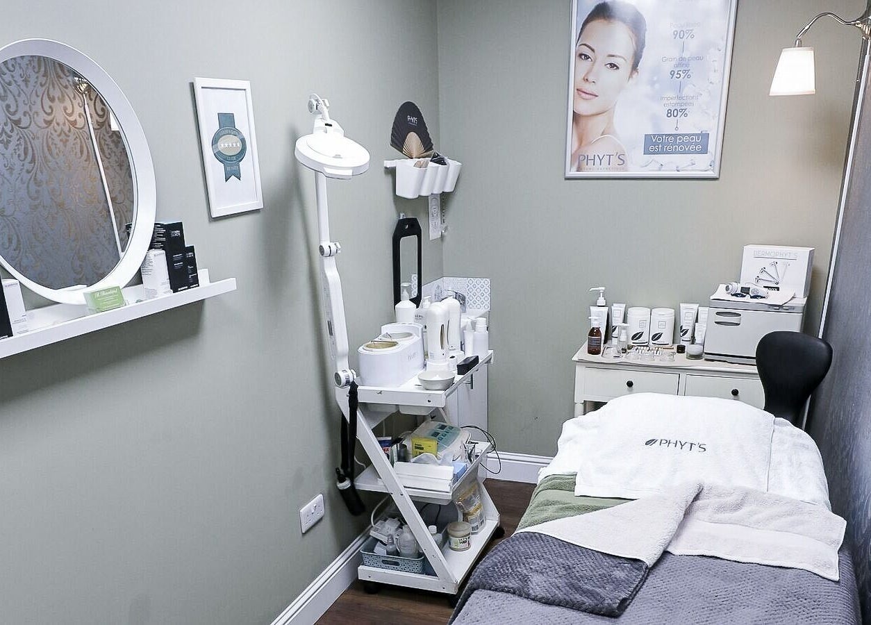 Relaxing therapy room at B Beautiful, Dublin, County Dublin, IE, featuring stylish decor and beauty treatments.