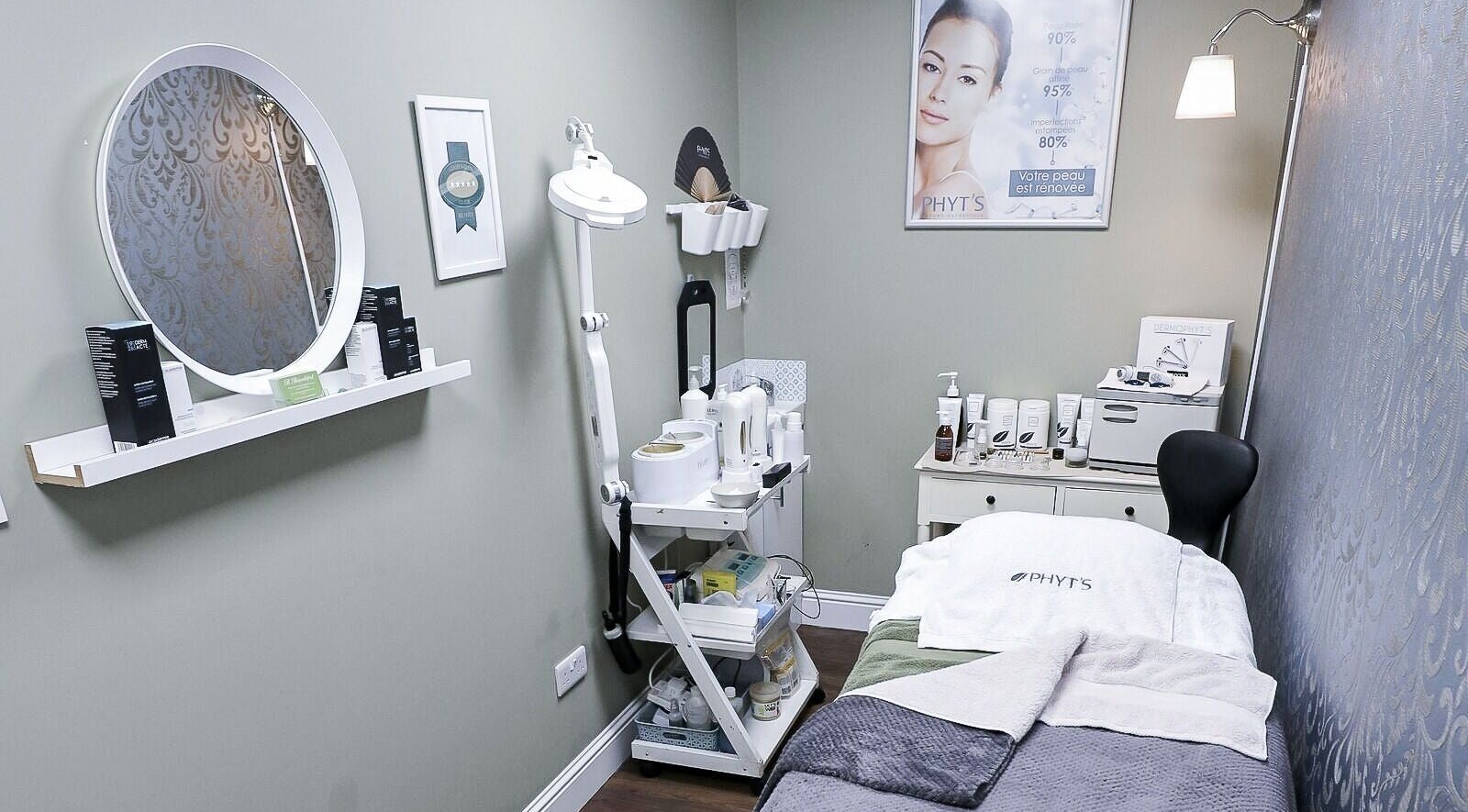 Relaxing therapy room at B Beautiful, Dublin, County Dublin, IE, featuring stylish decor and beauty treatments.