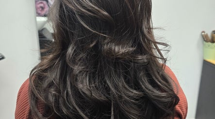 Luxurious wavy hairstyle at Eternal Young Salon, Calgary, Alberta, CA.