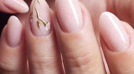 Chic nail art at Be Perfect Nail Studio, Oakville, Ontario, CA showcasing intricate design.