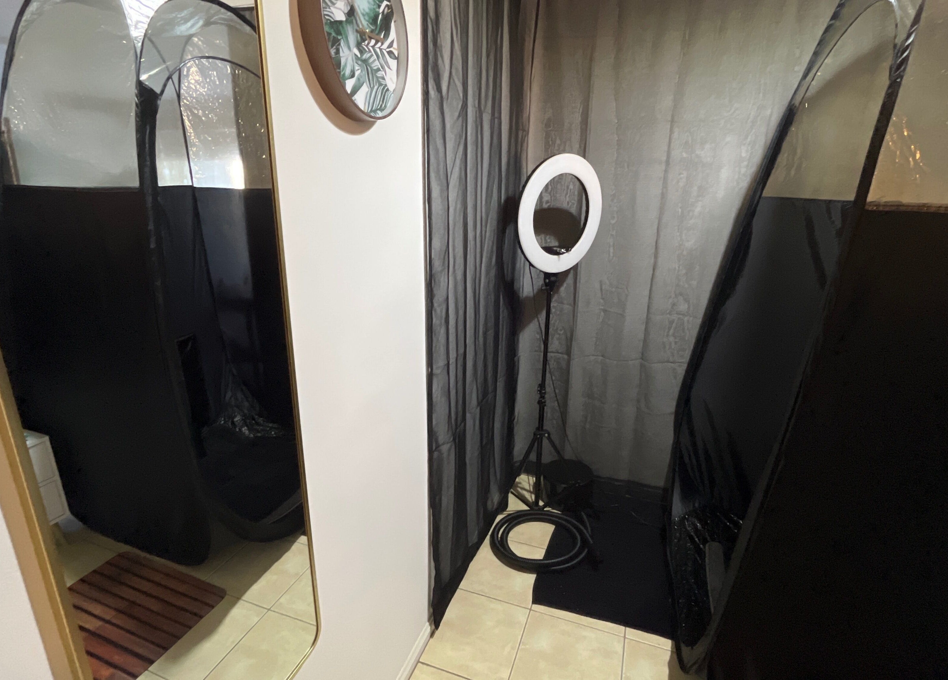 Stylish tanning booths at Good Times & Tan Lines, Runaway Bay, Queensland, AU, ready for a flawless tan.