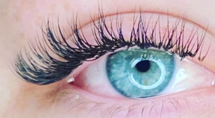 Close-up of expertly done lashes at IrreSiStible Hair & Beauty, Exeter, England, GB, highlighting eye beauty.