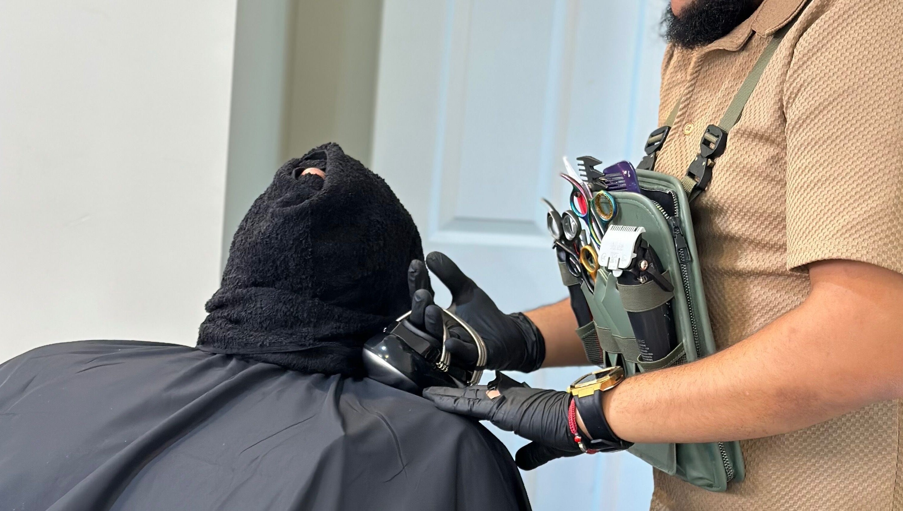 Charro Barber in Montebello, California, US, providing a professional beard trim service.