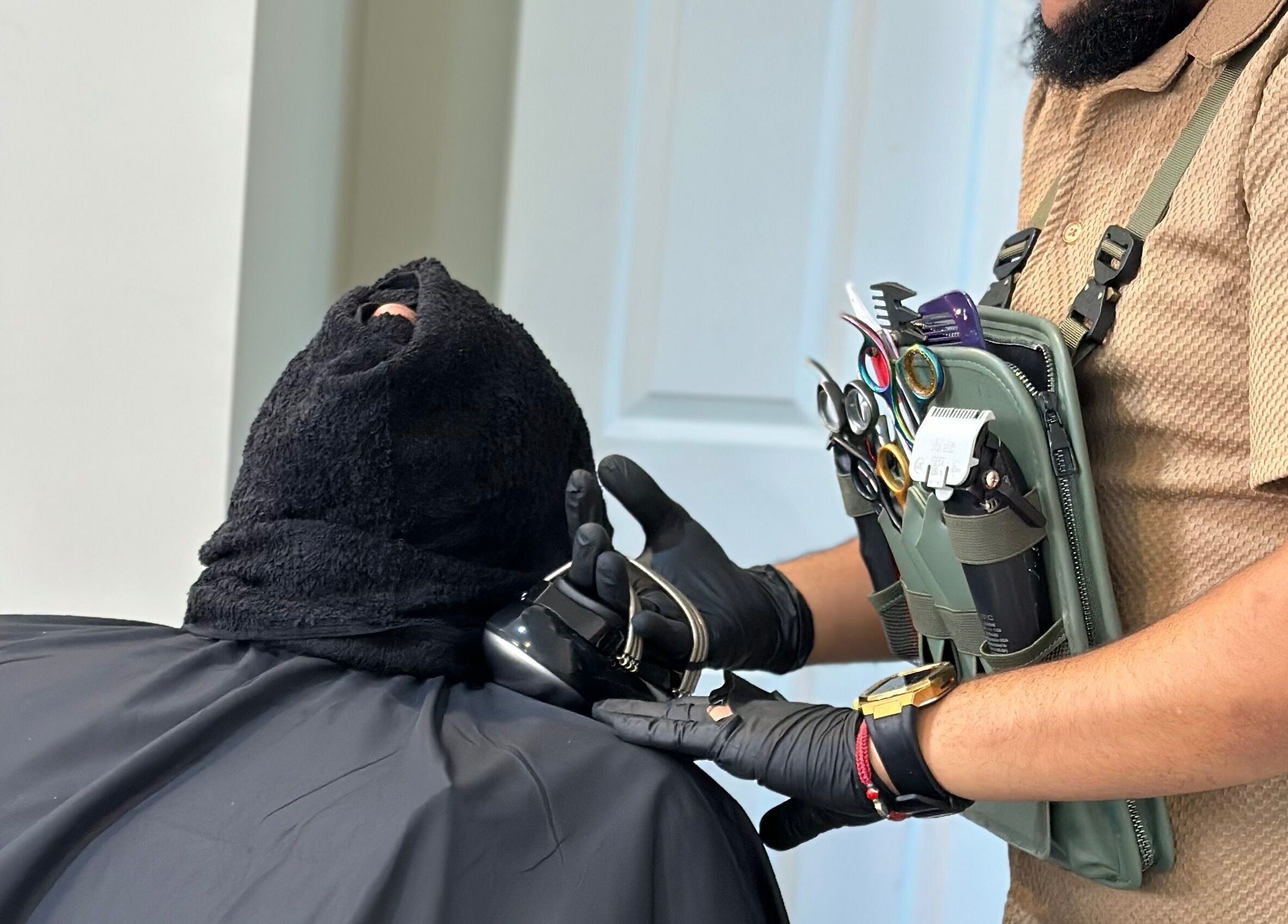 Charro Barber in Montebello, California, US, providing a professional beard trim service.