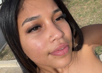 Close-up of a woman's radiant skin and makeup by Samaj Beauty Projects in Cape Town, Western Cape, ZA.