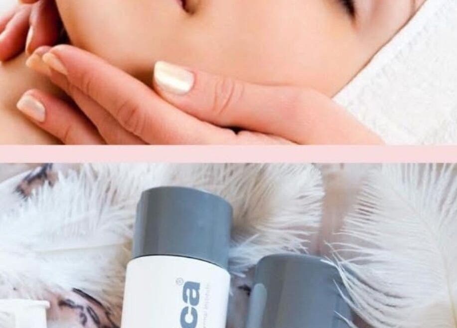 Facial treatment and skincare products at Beauty Worx, Taunton, England, GB. Experience ultimate relaxation.