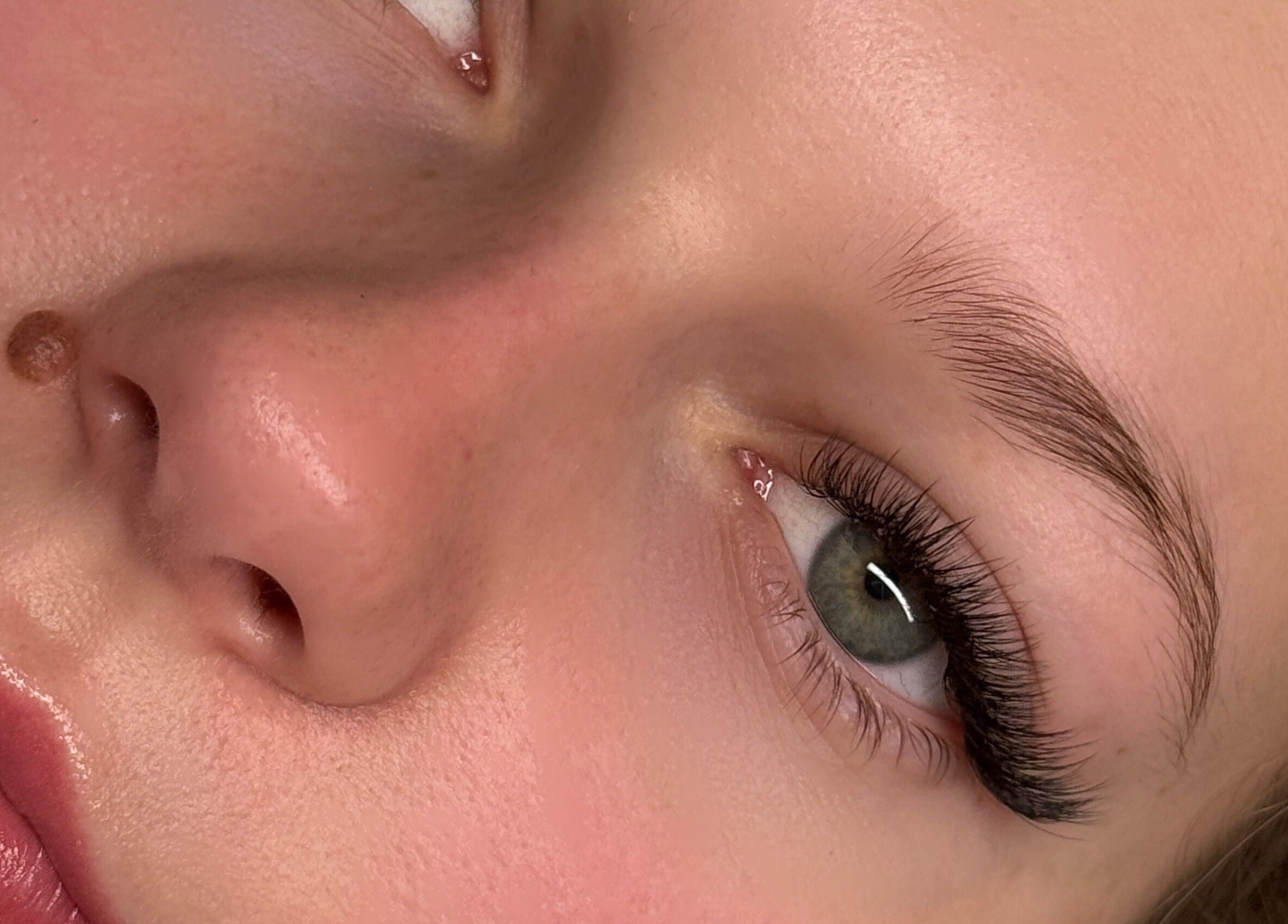 Close-up of eyelash extension at The Lash Abode by Jade, Berkeley, New South Wales, AU.