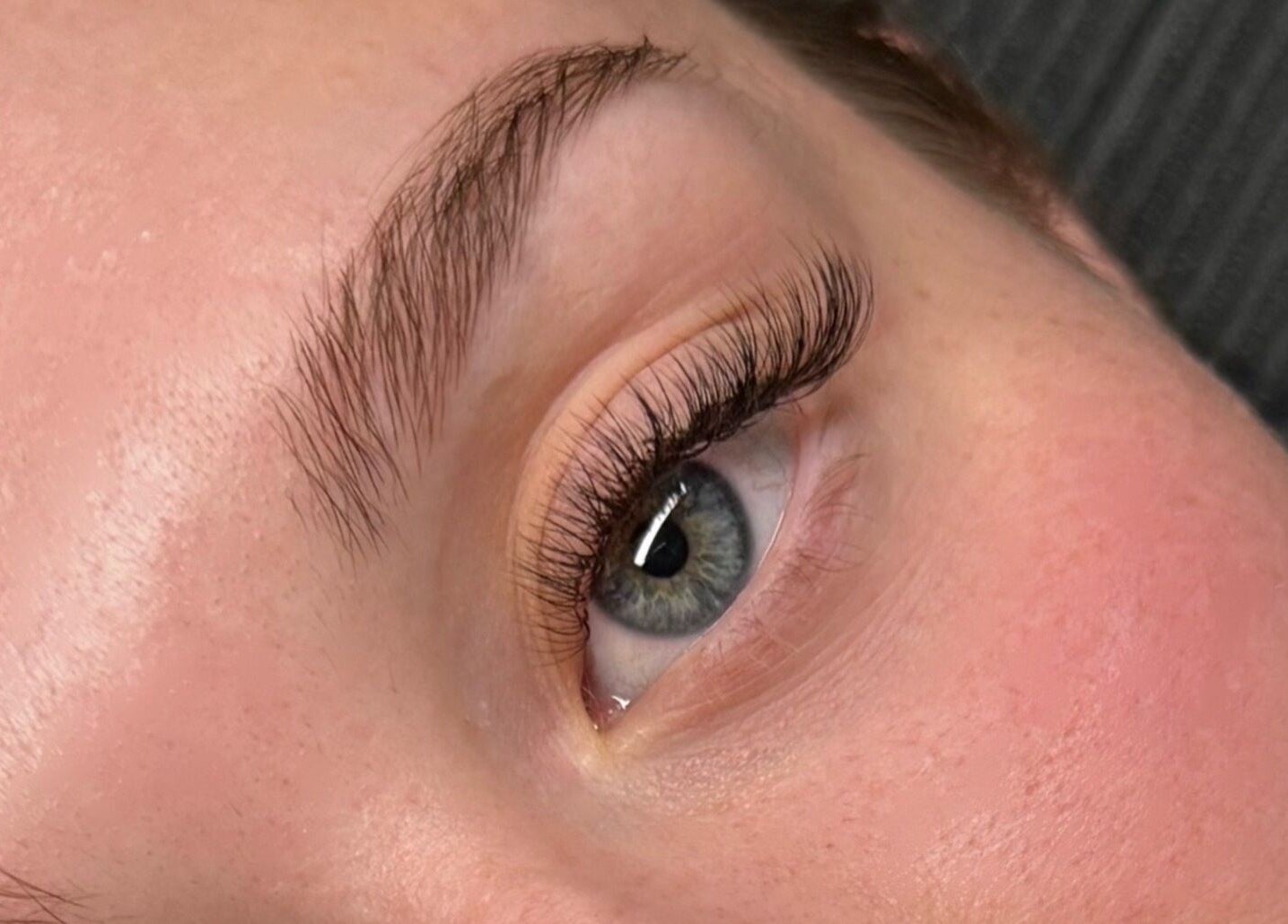 Close-up of elegant lashes at The Lash Abode by Jade in Berkeley, New South Wales, AU.