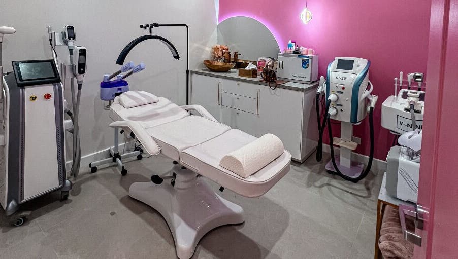 Modern treatment room at All About You BodySculpting Perth, Mount Pleasant, Western Australia, AU.