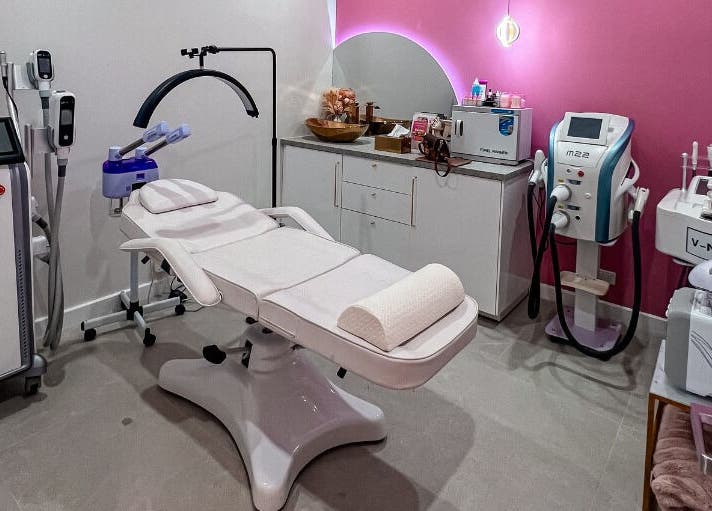 Modern treatment room at All About You BodySculpting Perth, Mount Pleasant, Western Australia, AU.