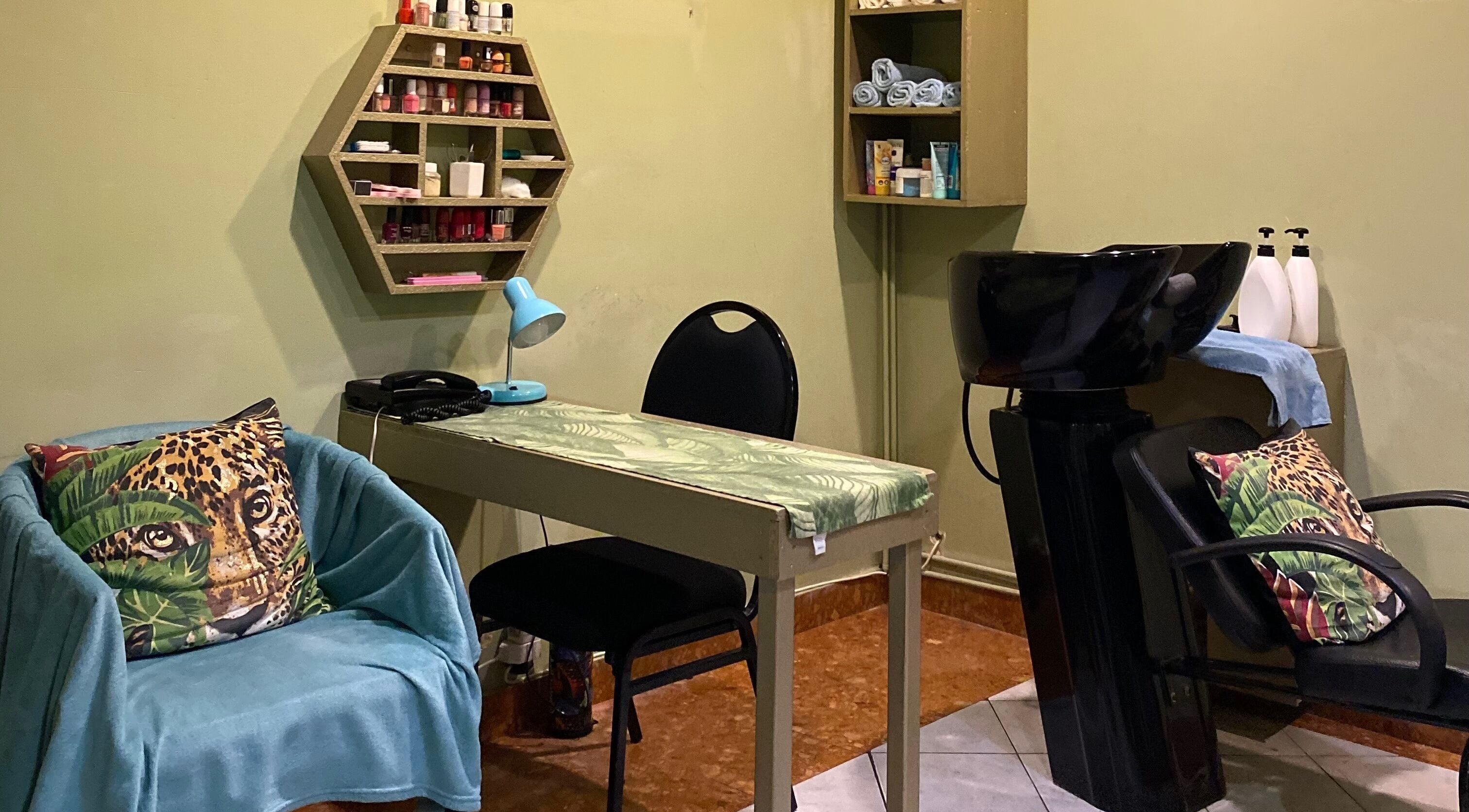 Cozy salon corner with vibrant decor at Salon Tossy Hair and Body, Windhoek, Khomas Region, NA.