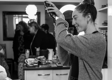 Lauren O Sullivan Makeup artist beautifying a client in Killarney, County Kerry, IE.