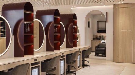 Chic vanity stations at The Colour House in Sydney, New South Wales, AU offering a modern beauty experience.