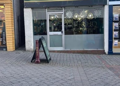 Entrance of Hair HQ Ilkeston, a stylish salon in Ilkeston, England, GB, showcasing a modern and welcoming façade.