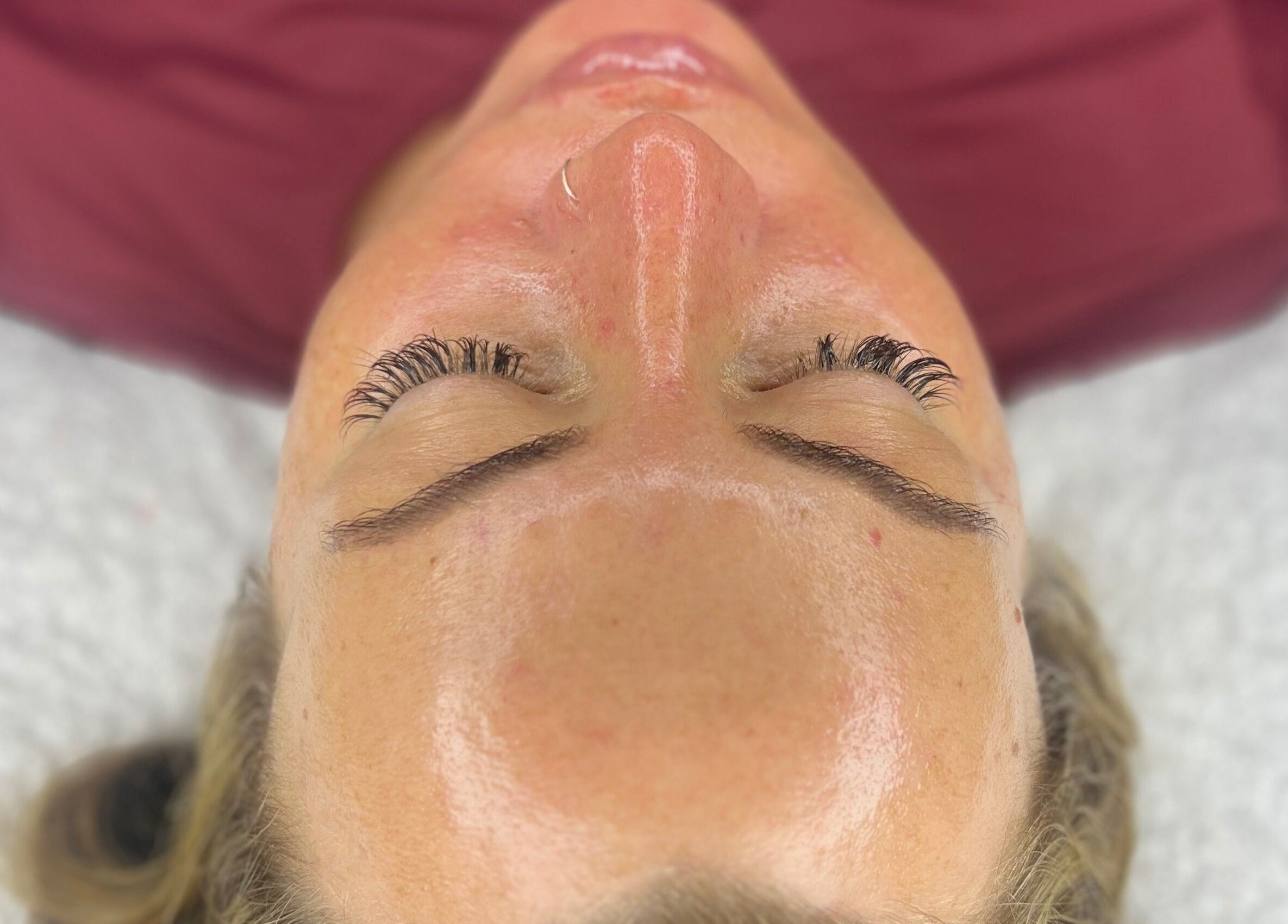 Relaxing facial treatment at The Skin Studio in Skegness, England, GB, showcasing smooth, radiant skin.
