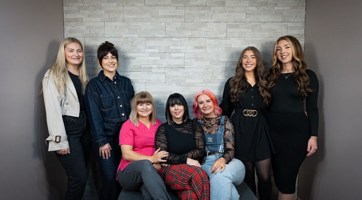 Team at AmberEliseHair showcasing professional beauty services in Ellon, Scotland, GB.