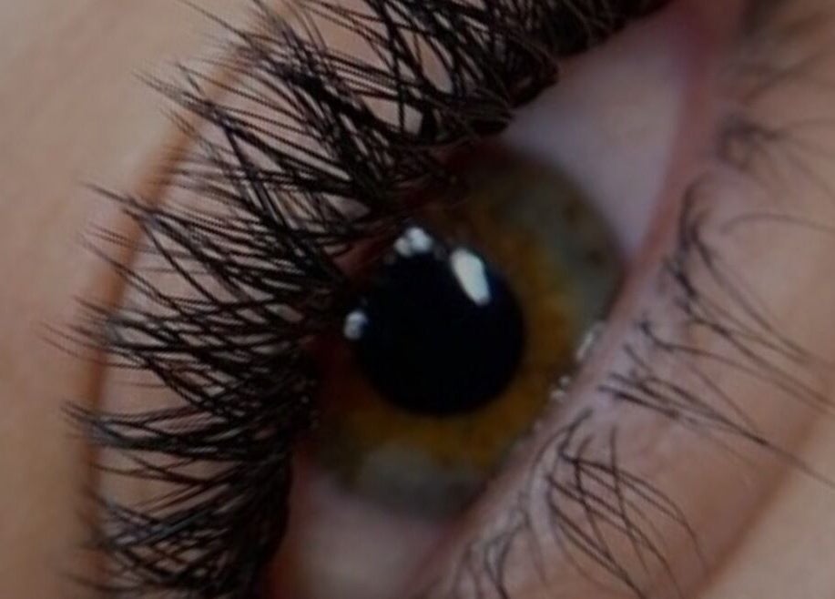 Close-up of styled lashes at RESET BEAUTY BAR BRISBANE, Milton, Queensland, AU.