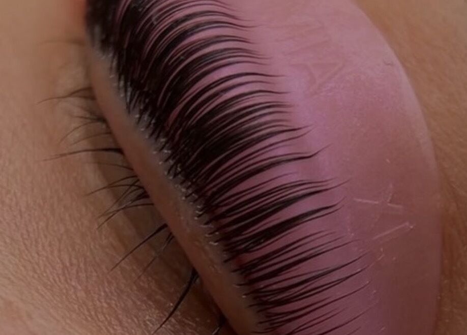 Close-up of expertly styled eyelashes at RESET BEAUTY BAR BRISBANE, Milton, Queensland, AU.