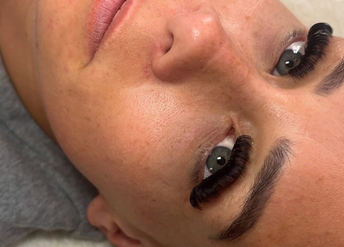 Detailed lash extensions at Lashes By Yas X, Ashbourne, England, GB highlighting professional beauty services.