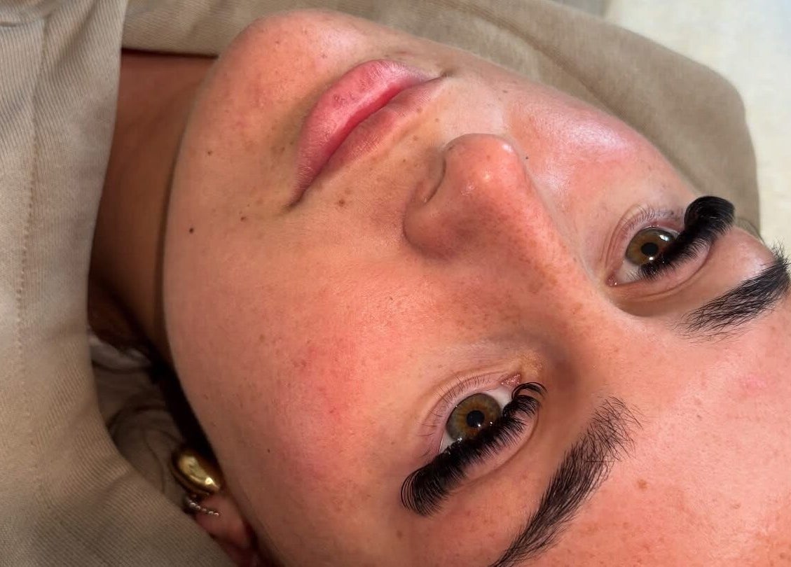 Close-up of stunning eyelash extensions at Lashes By Yas X, Ashbourne, England, GB.