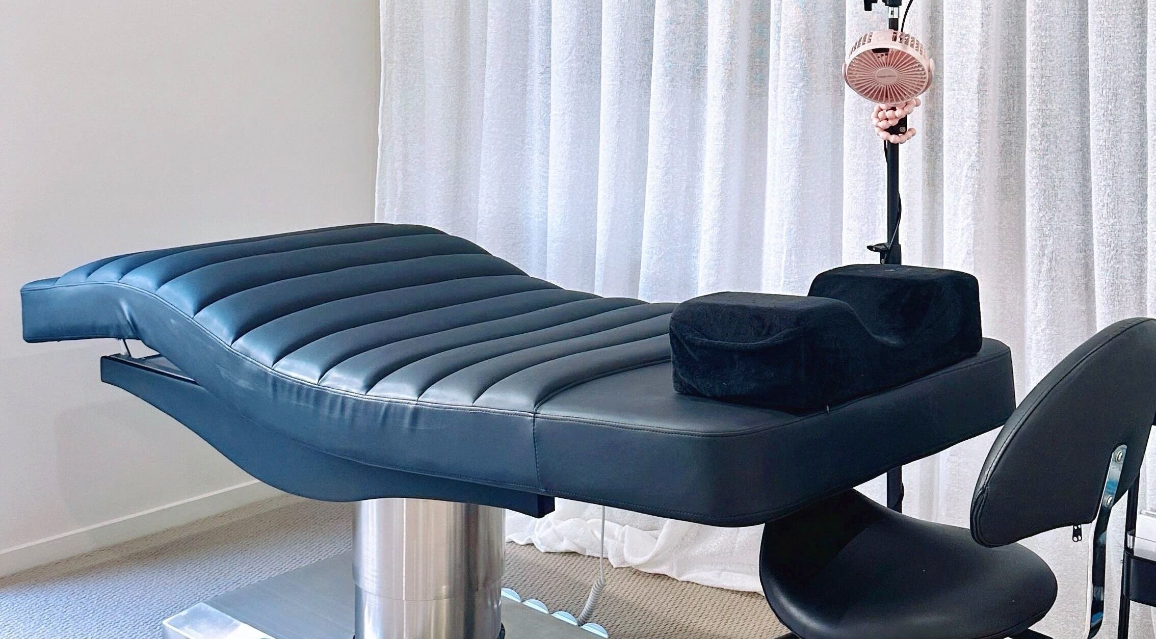 Comfortable treatment chair in spa at Jolee Beauty Co - Prestons, Prestons, New South Wales, AU.