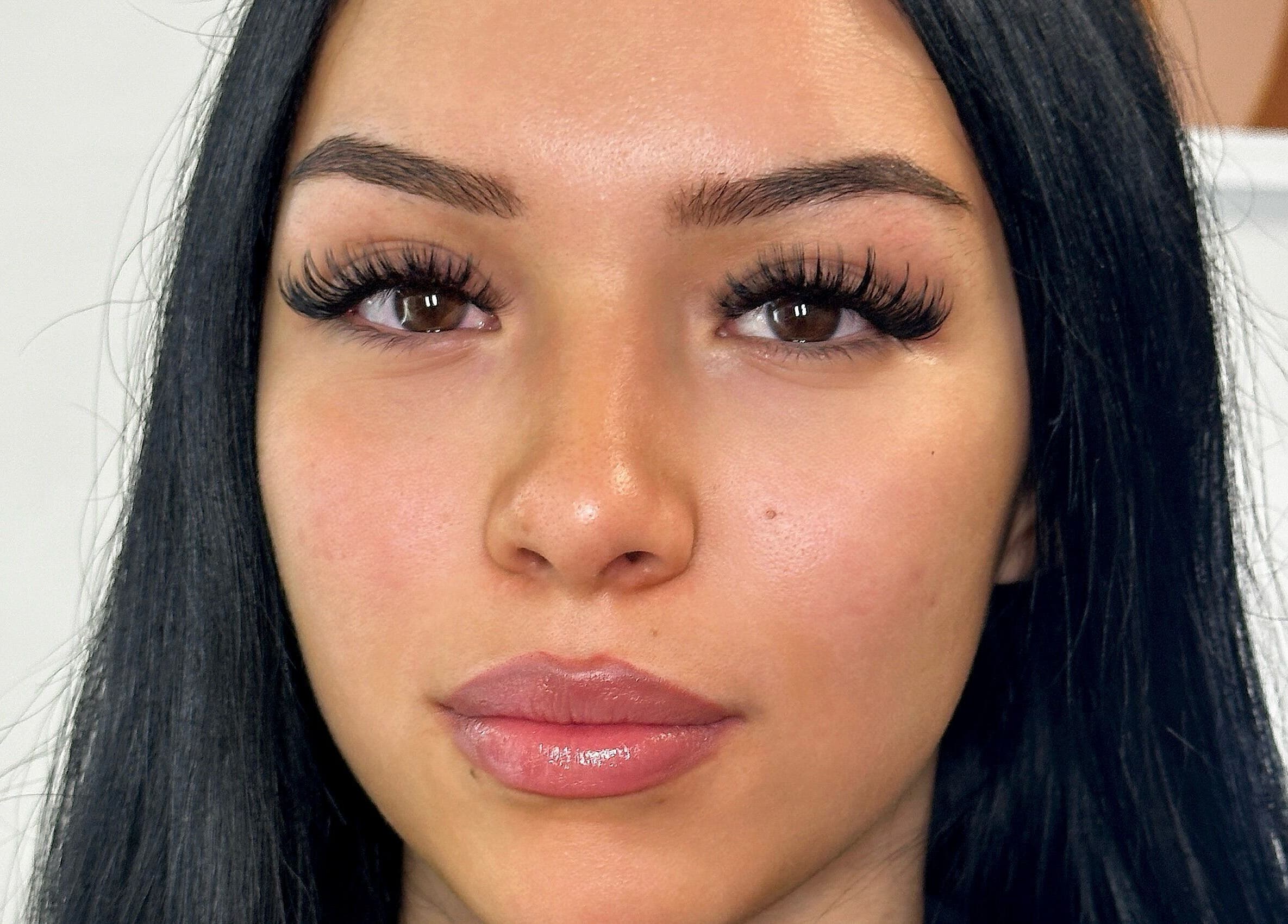 Close-up of expertly applied lashes at Jolee Beauty Co - Greenacre, Greenacre, New South Wales, AU.