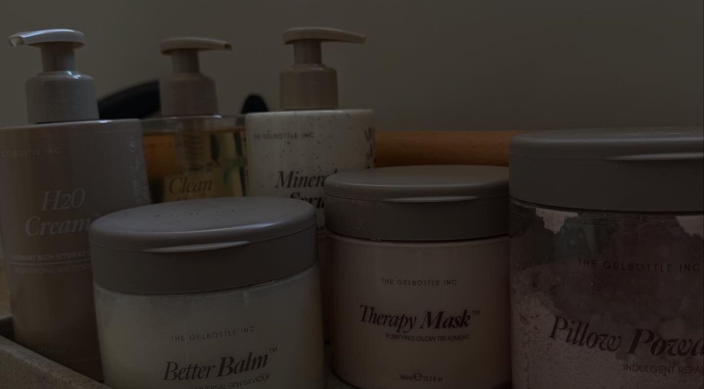 Luxury skincare products at LGD nails, Fareham, England, GB.