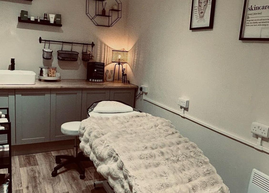 Relaxing treatment room at Structure Beauty in Pickering, England offering a serene atmosphere.