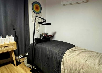 Luxurious treatment room at See More Beauty in Marcoola, Queensland, AU, designed for ultimate relaxation.