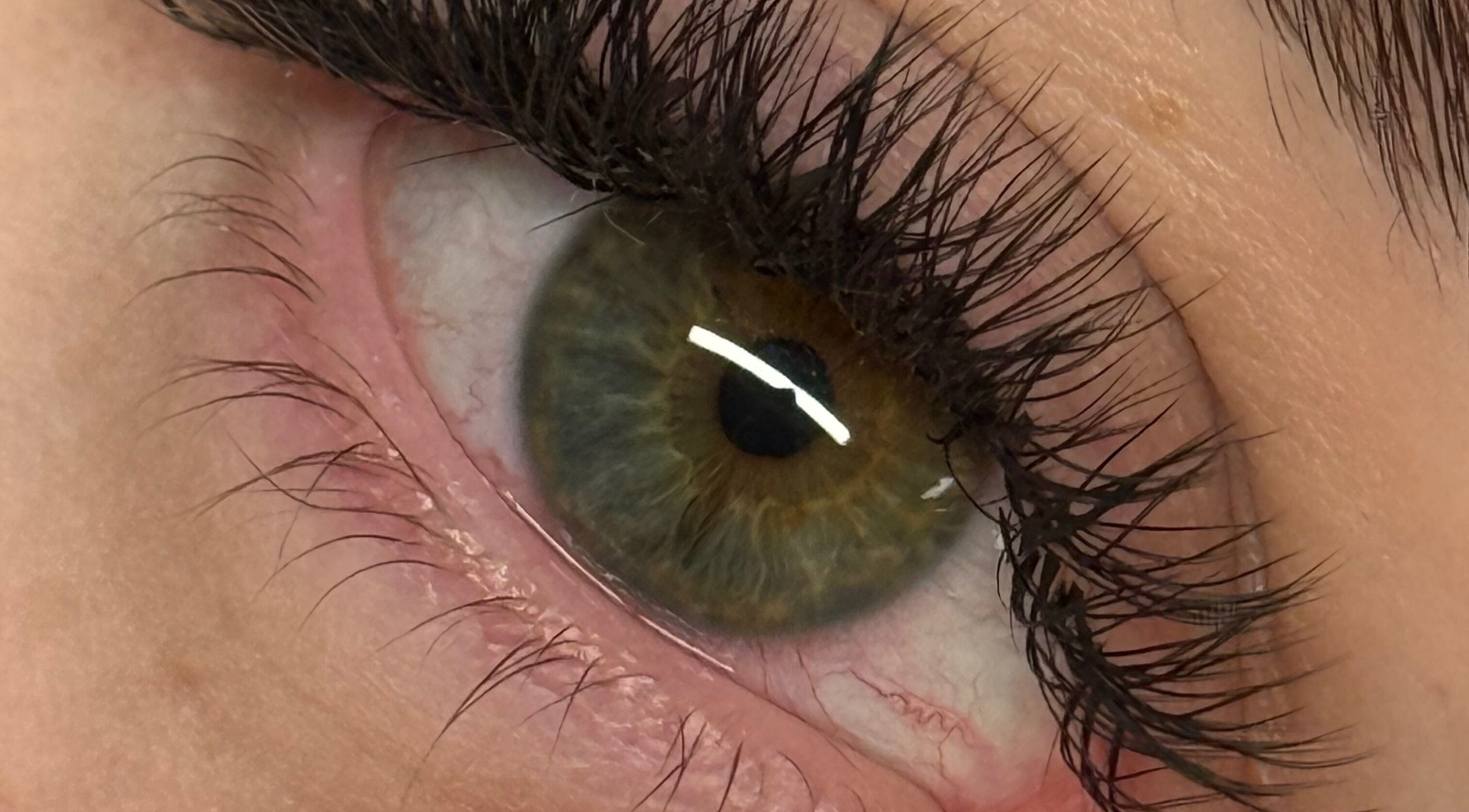 Close-up of expertly done eyelashes at The Lash Studio (Aberdeen), Aberdeen, Scotland, GB.