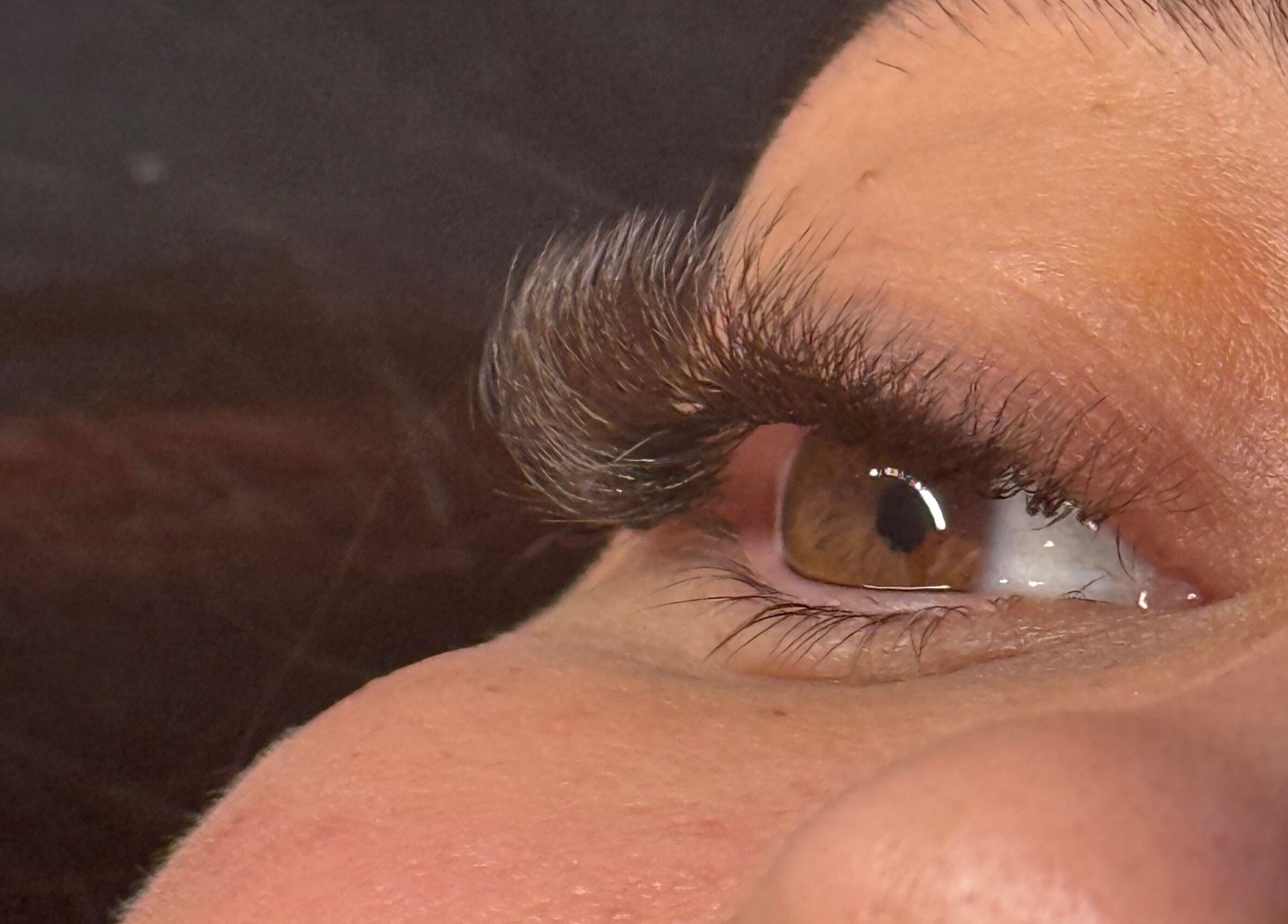 Close-up of eye with lashes at The Lash Studio (Aberdeen), Aberdeen, Scotland, GB.