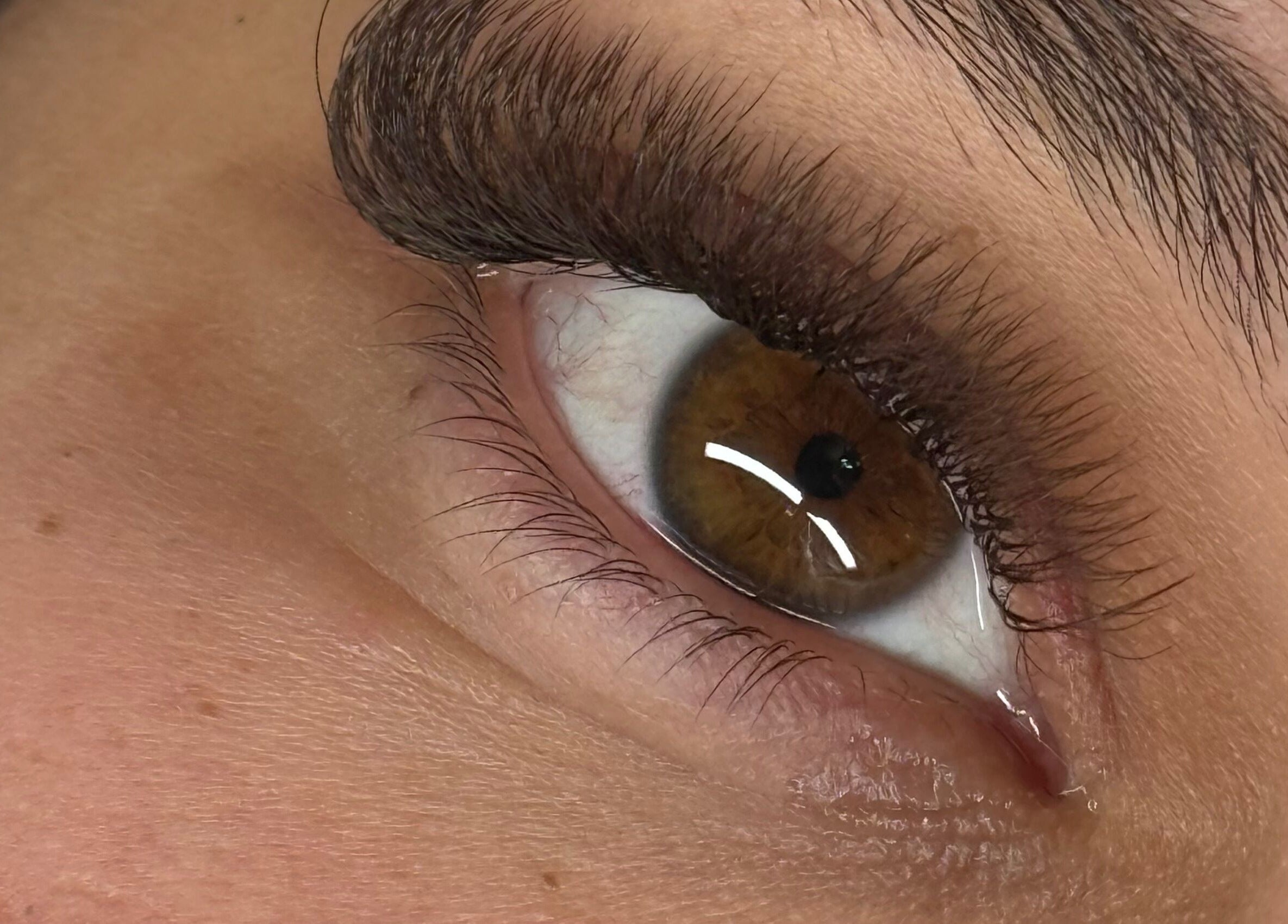 Close-up of a beautifully enhanced eyelash at The Lash Studio (Aberdeen) @ PHATT FUSION, Aberdeen, Scotland, GB.