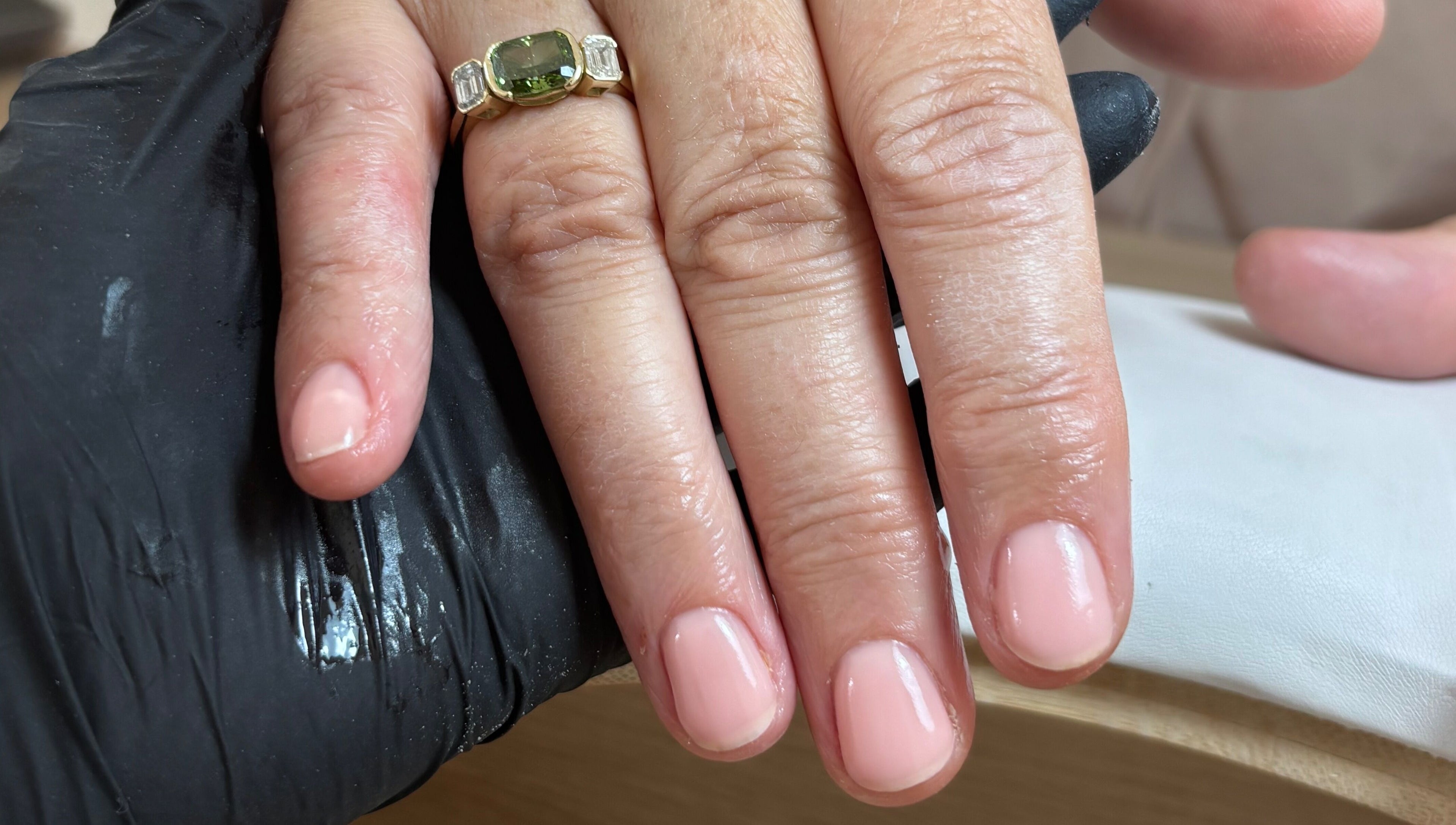 Perfectly groomed nails with a luxury ring at Mini - BY MK, Dublin, County Dublin, IE.
