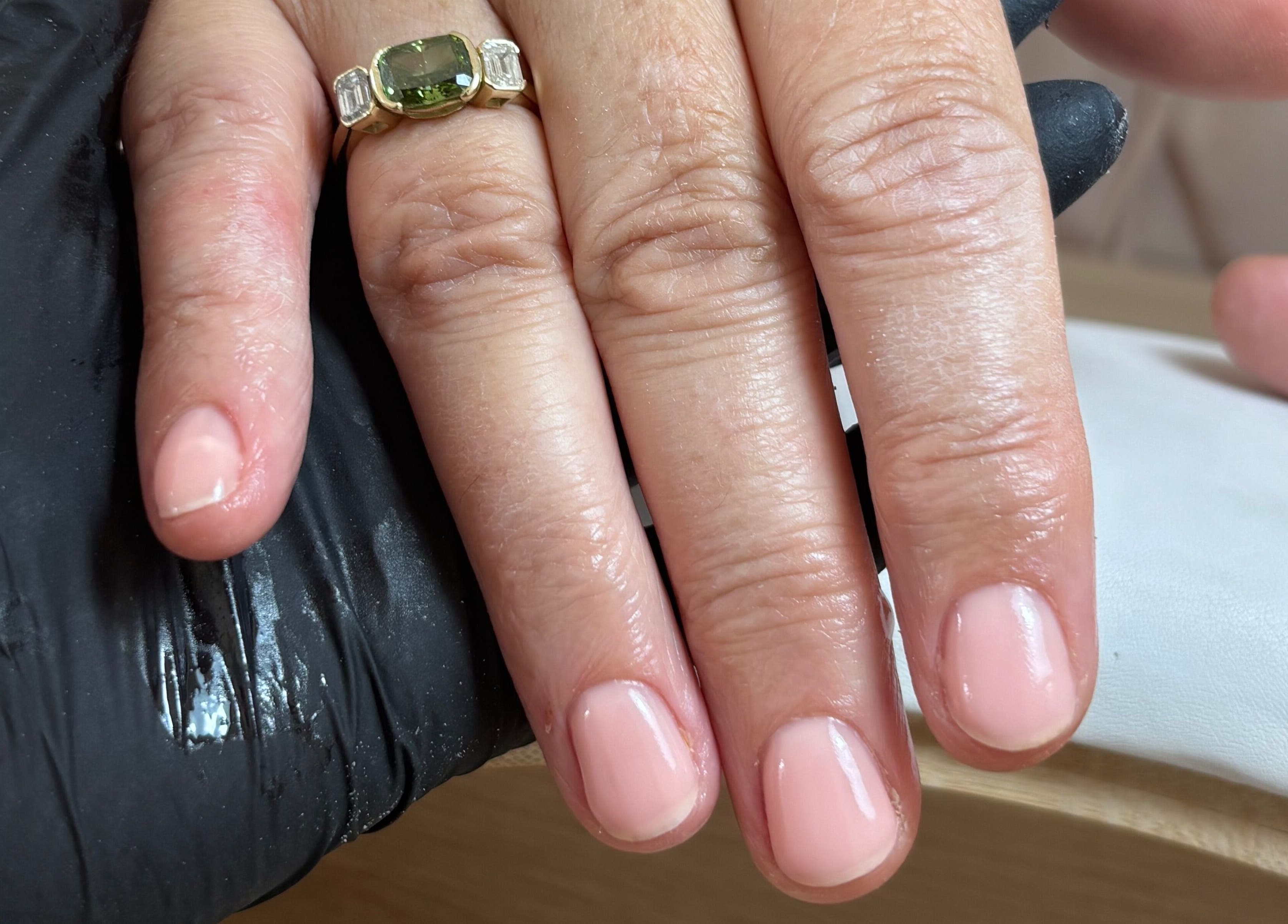 Perfectly groomed nails with a luxury ring at Mini - BY MK, Dublin, County Dublin, IE.