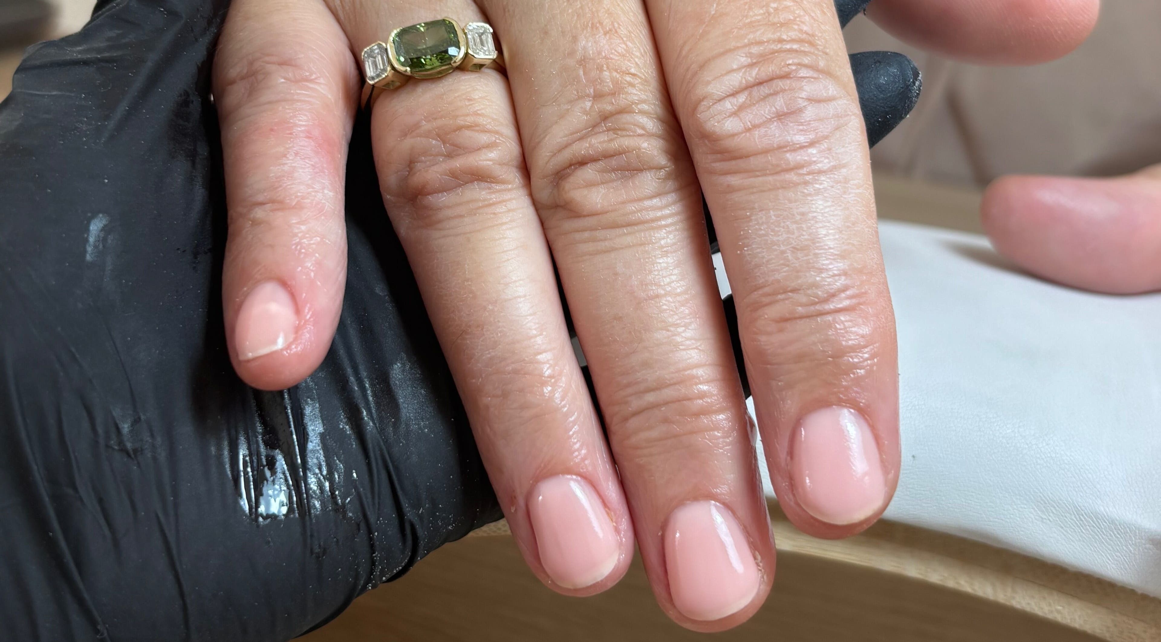 Perfectly groomed nails with a luxury ring at Mini - BY MK, Dublin, County Dublin, IE.